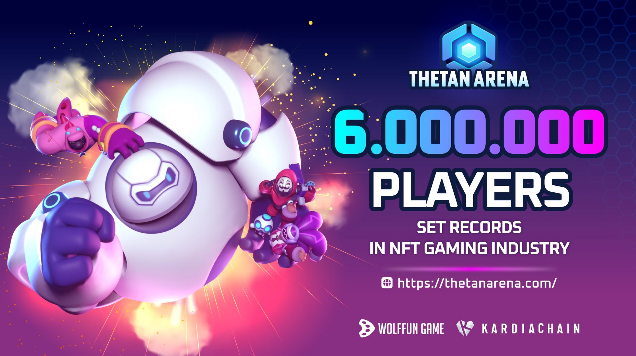 Thetan Arena Gains 6 Million Players 2 Weeks After Launch, Sets New NFT Record