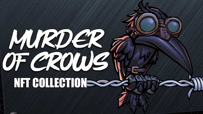 Coleção NFT Murder Of Crows por YouTuber, Crypto Crow